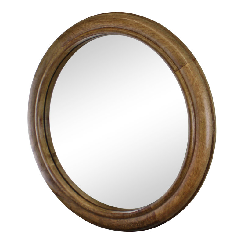 Dallas Wood Flat Wall Mirror