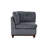 Chenille Fabric Modular Sectional 6Pc Set Living Room Furniture Corner Sectional Couch 3X Corner Wedge 2X Armless Chairs And 1X Ottoman Tufted Back-1713906178