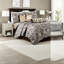 Ensemble de literie luxueux 6 pièces, jacquard de coton, noir classique pour le confort de la maison
