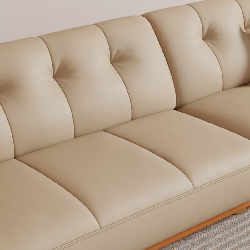 Canapé moderne simple de style crème, 3, H 31,89 po x l 86,61 po x P 39,37 po