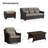 Keaisha 5 Person Outdoor Conversation Furniture Set Seating Group With Coffee Table And Cushions-624864203-624864200