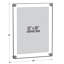 Porte-affiche l 22 po x H 28 po avec capuchons dorés de 1 po et entretoises. Dimensions totales du cadre: 26 po x 32 po. Paquet de 2.