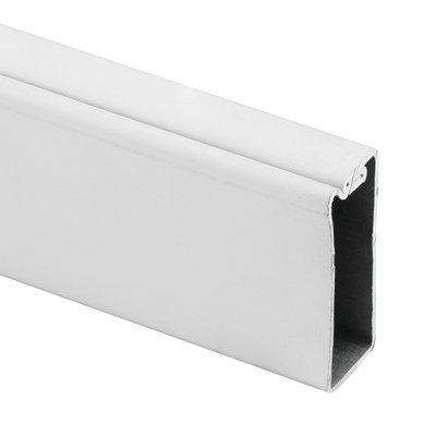 Barre d'écartement 11/16 po x 5/16 po x 72 po x finition blanche de calibre 0,025