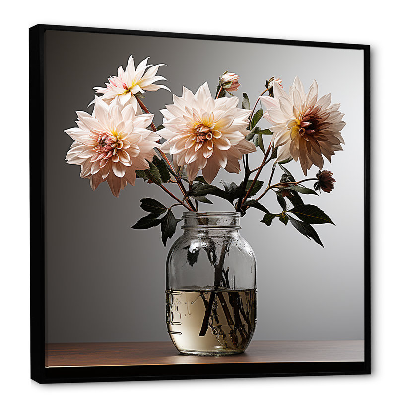 «Mums Minimalisme Dream Photo I» sur toile, H 30 po x l 30 po x P 1 po, Cadre flottant noir