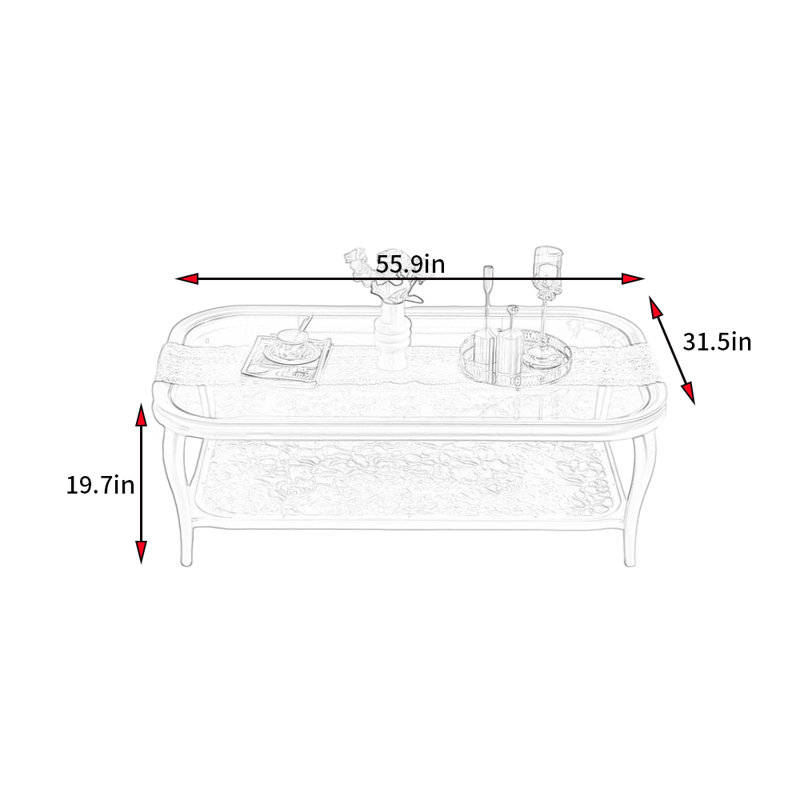American Style Light Luxury Style Coffee Table