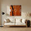 Art mural en métal brun-695018172