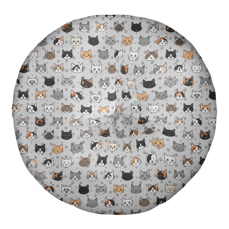 Coussin de sol pour chat Katelyn Elizabeth, 30 po x 30 po, Gris