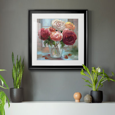Rose Society - Reproduction d'art sur toile encadrée