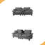 Canapé modulaire en nuage, canapé en forme de L pour voilier avec porte-gobelets et rangement, port USB, 2 coussins-846950167