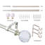 Jadlynn Adjustable Overall Width x 0.75'' Diameter Single Curtain Rod-1212451589-1212451706