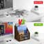 Porte-revues, porte-revues à 3 niveaux, panier de rangement pour magazines, bac de rangement pour magazines, livres, journaux, tablettes