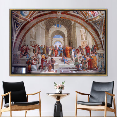 Reproduction Wall Decor, Socrates Canvas, Oil Painting Print, Raffaello Sanzio Wall Decor, Famous Canvas Art, Aristotle Poster,