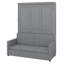 Grand lit escamotable mural avec coussin moelleux