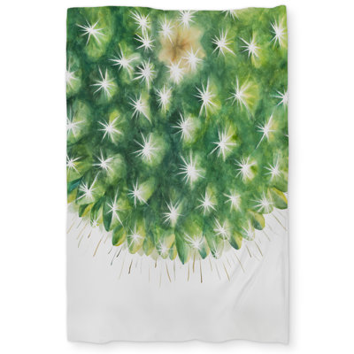 Watercolor Mini Cactus Bathroom Green Duvet Cover | Home Decor
