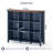 Farmhouse Wood Long Storage Organizer Bookcase-33435129-33435128