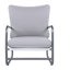 Fauteuil d'extérieur avec cadre en aluminium, fauteuil simple avec coussin amovible résistant à l'eau
