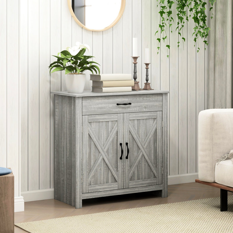 Armoire de rangement utilitaire, gris pierre avec tiroir et tablette réglable