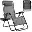 Zero Gravity Chair Set of 2, Outdoor Folding Lounge W/Detachable Headrest & Holder Tray, Adjustable-929795321