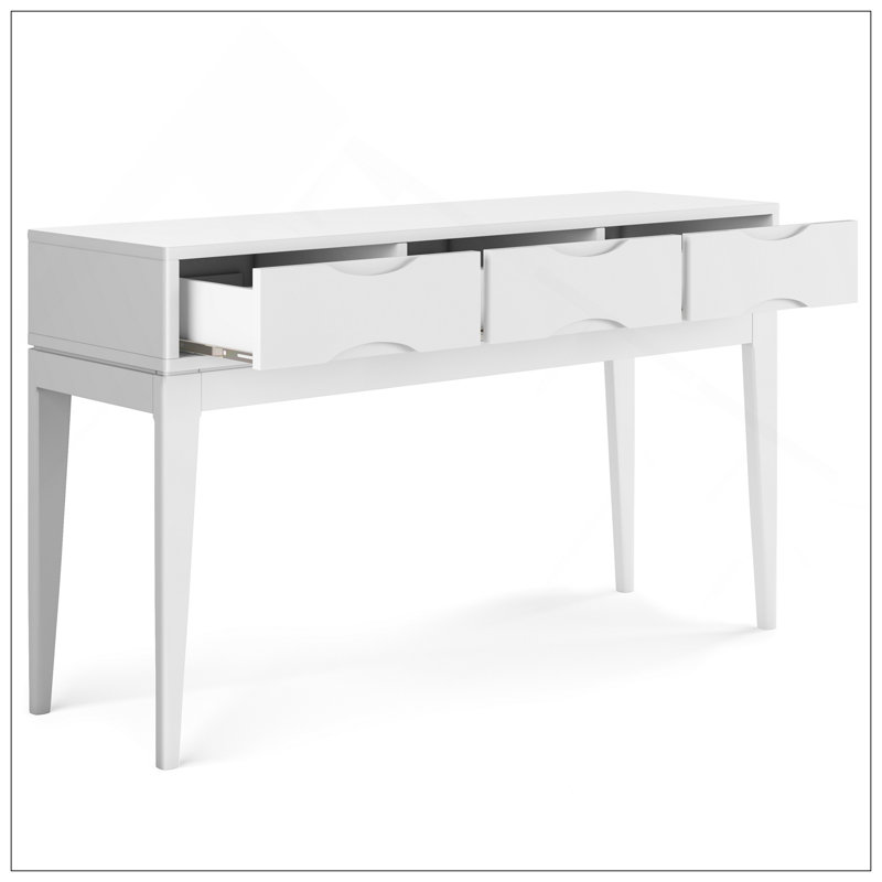 Harper - Console Sofa Table - White, White