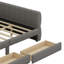 Lit plateforme tapissier avec port USB et 2 tiroirs-1064506377
