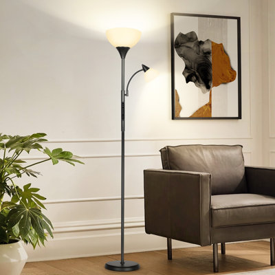 181.6cm Black Tree Floor Lamp