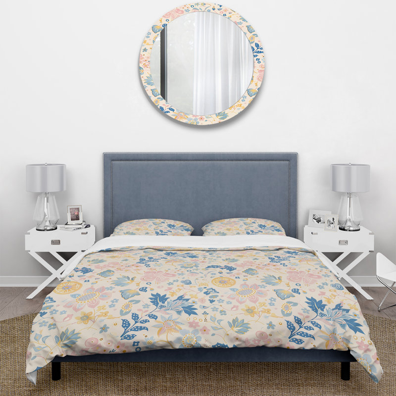 Ensemble de housse de couette Boho, Housse de couette très grand + 2 taies décorativ