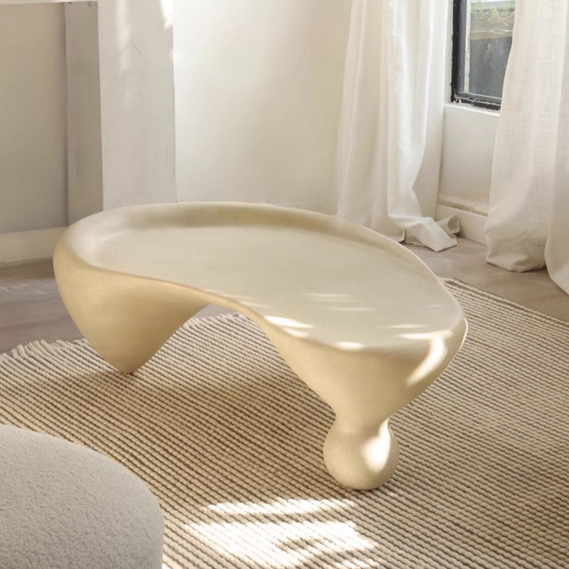 style high-grade alien art coffee table, Cream