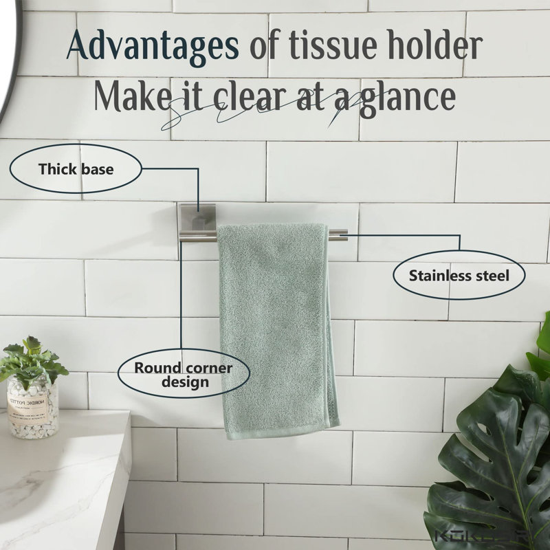 4 - Piece Bathroom Hardware Set, Silver