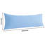 Taie d'oreiller pour le corps en microfibre, ensemble de taies d'oreiller douces avec fermeture portefeuille, 137 cm L × 51 cm H-115673935