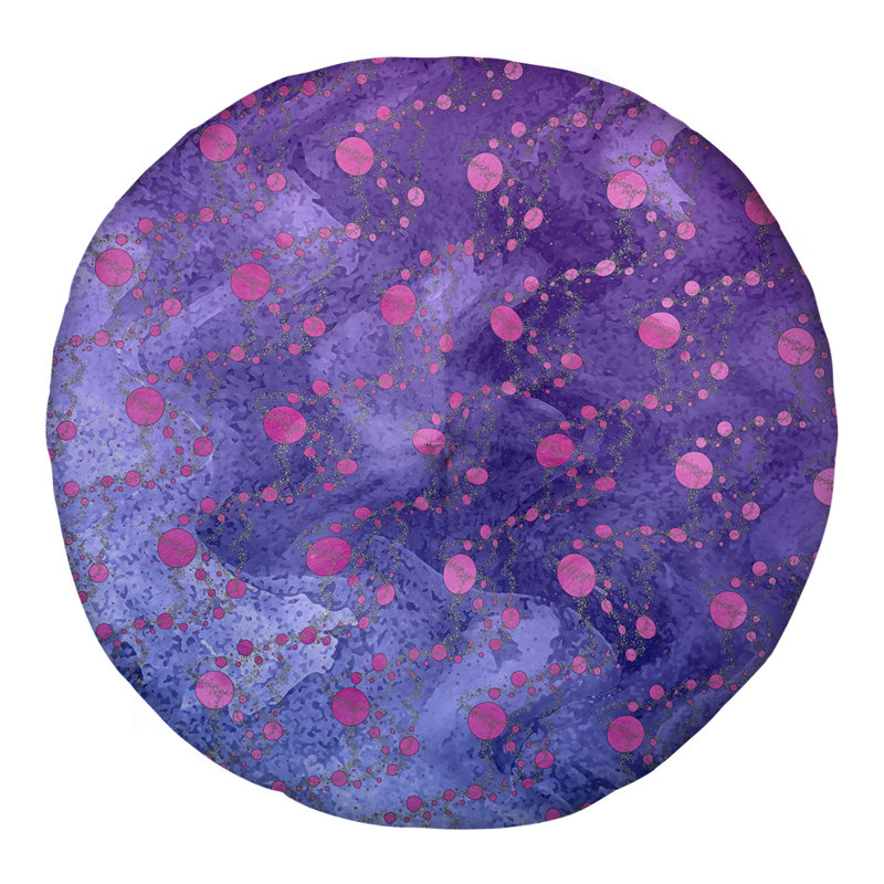 Coussin de sol Katelyn Elizabeth, H 30 po x l 30 po, Coton