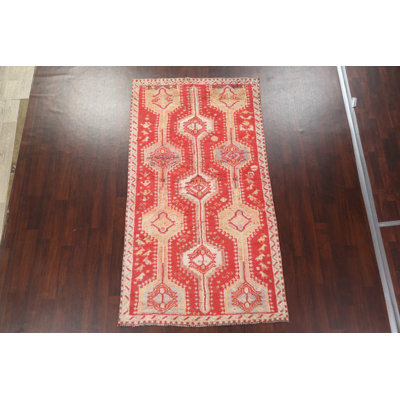 Anarah One-of-a-Kind 4'11" X 9'1" Wool Area Rug in Red
