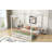 King Size Canopy Platform Bed With Support Legs