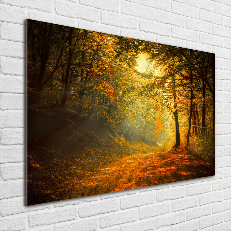 Autumn Forest - No Frame Print on Glass