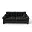 Canapé moderne plissé en chenille 3 places avec support à ressorts durable et mousse dense-1881998119