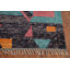 Tapis géométrique en laine marocain 8 x 10