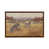 Toile avec cadre en bois brun classique est en rupture de stock