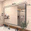 Miroir de salle de bain mural moderne mat l 60 po x H 36 po Cozy-514696196-514696199