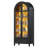 Arched Storage Display Cabinet With Led Lights, Adjustable Brightness & Smart Human Induction-810288803
