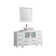 Karson 54'' Single Bathroom Vanity with Engineered Marble Top with Mirror