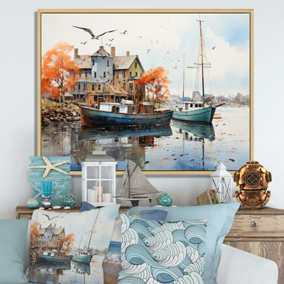 " Port Portside Reflection Pointillism II "