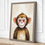 Chimpanzee Gaze Modern - Wrapped Canvas-835503572-835503579