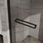 Double porte de douche coulissante en verre trempé moderne en aluminium