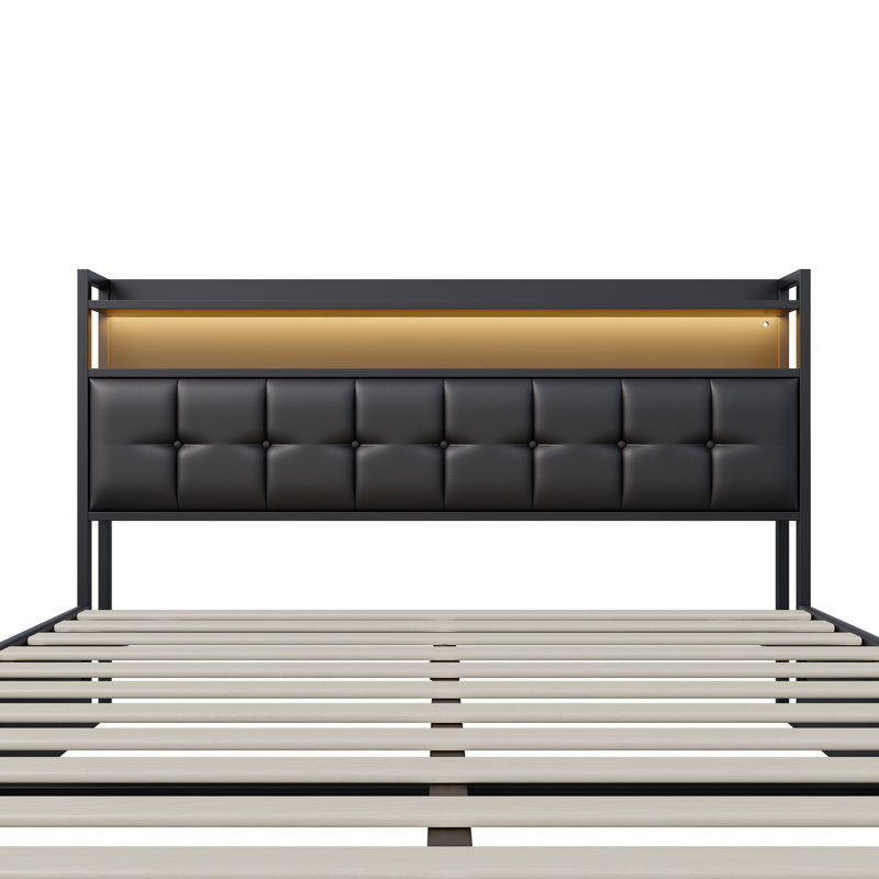 Upholstered Ottoman Storage Bed, European King (160 x 200 cm)