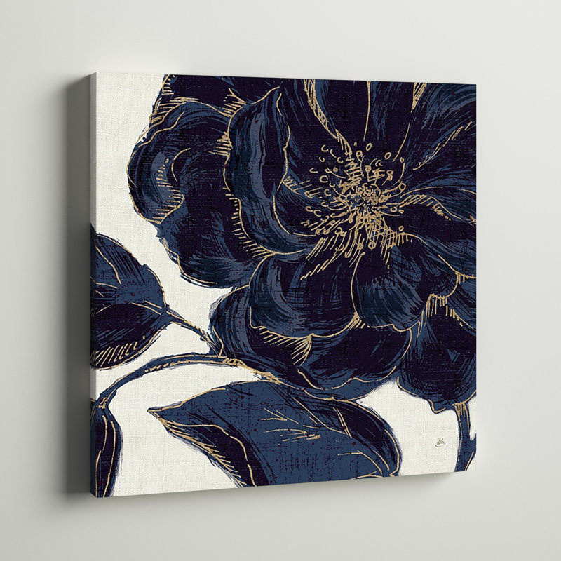 «Indigo Garden II», reproduction d'impression, H 16 po x l 16 po x P 1,5 po, Toile