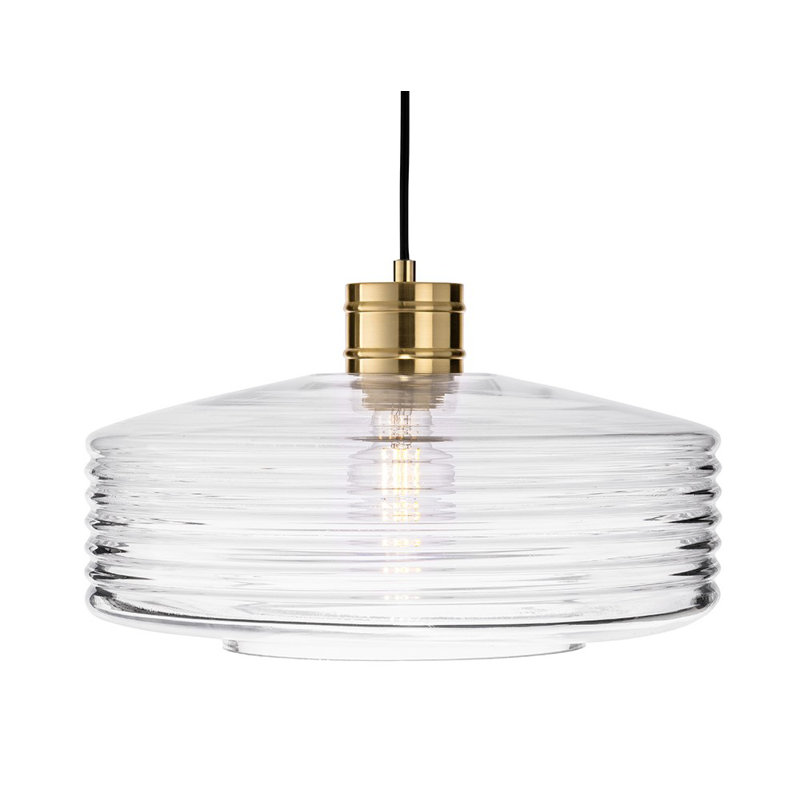 1 - Light Antique Brass Drum Pendant