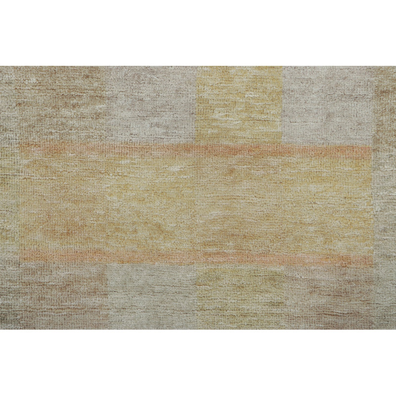 Handmade Silk and Wool Area Rug