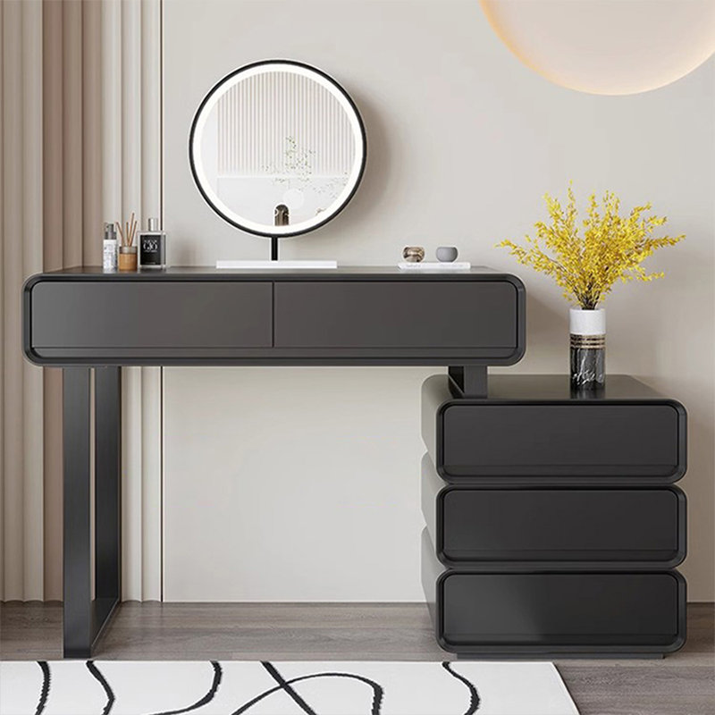 Makeup Vanity with Light mirror,5 drawers