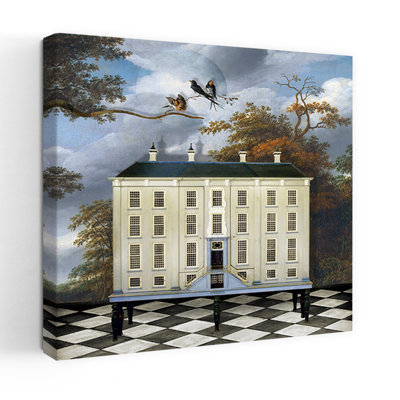 «The Dollhouse», art mural abstrait contemporain