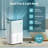 Antarctic Star 45-Pints/Day High Humidity Dehumidifier W/Washable Filter,3 Modes, 24-H Setting, White