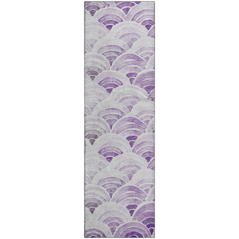  Rectangle Cerrito Area Rug with Non-Slip Backing, Runner 2'3" x 7'6"